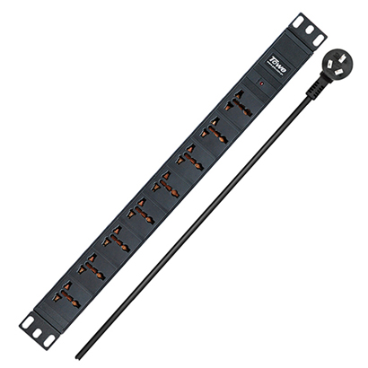 PDU with 8 ways 10A universal sockets&10A Chinese standard plug