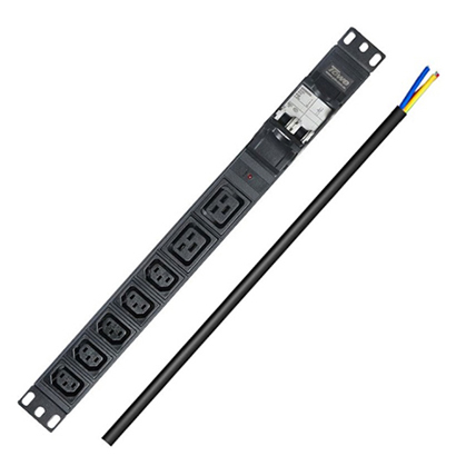 PDU with 5 ways IEC320 C13&2 ways C19 sockets&air switch function