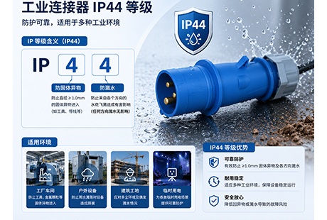 IP44工业连接器的防护能力究竟如何——工业现场供电连接安全的重要保障